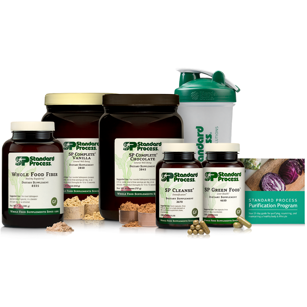Purification Product Kit with SP Complete® Chocolate, SP Complete® Vanilla & Whole Food Fiber