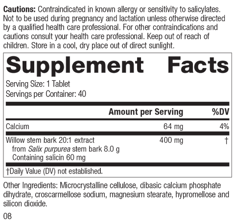  - Saligesic, Rev 07 Supplement Facts