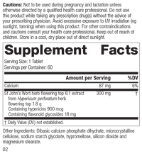 Load image into Gallery viewer, M1795 St John&#39;s Wort 1.8g R01 Supplement Fact