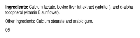  - VF Antronex® for Pets, 90 Tablets, Rev 05 Supplement Facts
