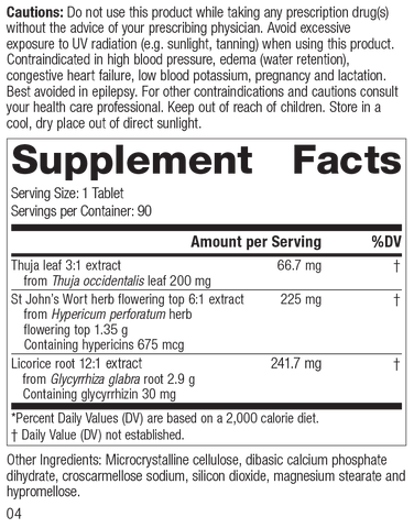  - Viranon Rev 03 Supplement Facts
